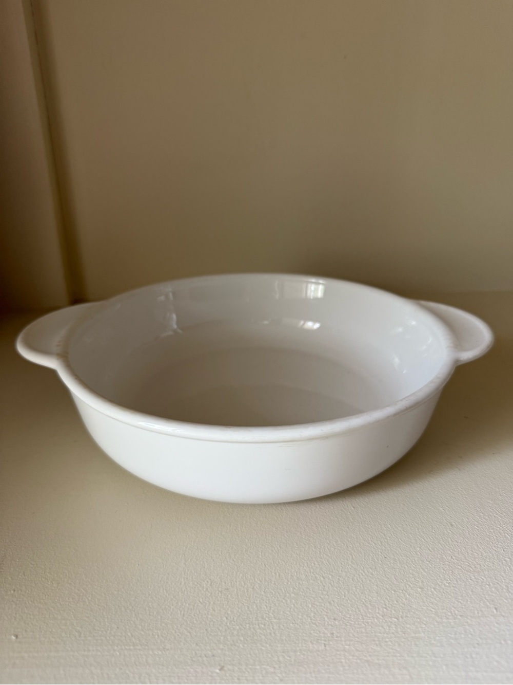 Vintage Corning Ware White Casserole Dish 1 1/4 qt